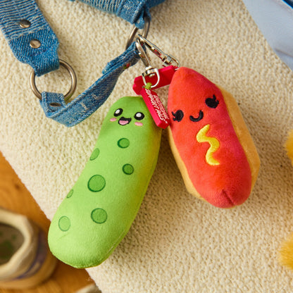 Emotional Support Pickles Bag Charm - Móc Khóa Dưa Chuột Nhồi Bông - Relatable - Hình ảnh bổ sung 4