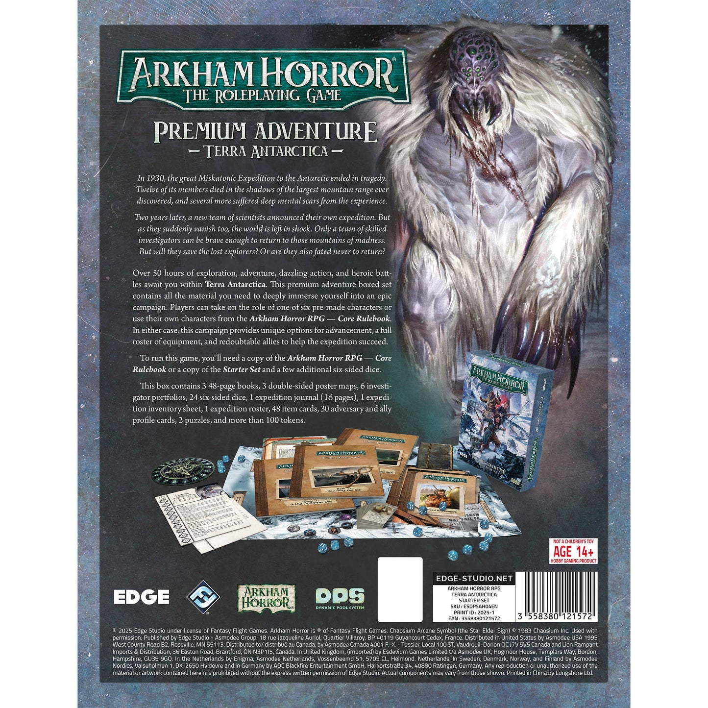 Arkham Horror RPG - Terra Antarctica - Bộ Trò Chơi Nhập Vai Kinh Dị - Edge Studio
