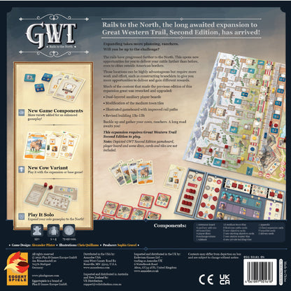 Great Western Trail: Rails to the North Expansion - Board Game Chiến Thuật Cao Bồi - Lookout Games
