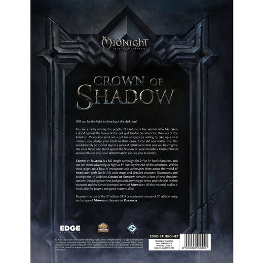 Midnight Legacy of Darkness: Crown of Shadow Campaign Expansion - Sách Chiến Dịch Nhập Vai - Edge Studio - Hình ảnh chi tiết 2