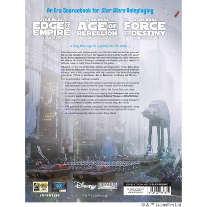 Star Wars: Dawn of Rebellion Sourcebook - Sách Game Nhập Vai - Edge Studio