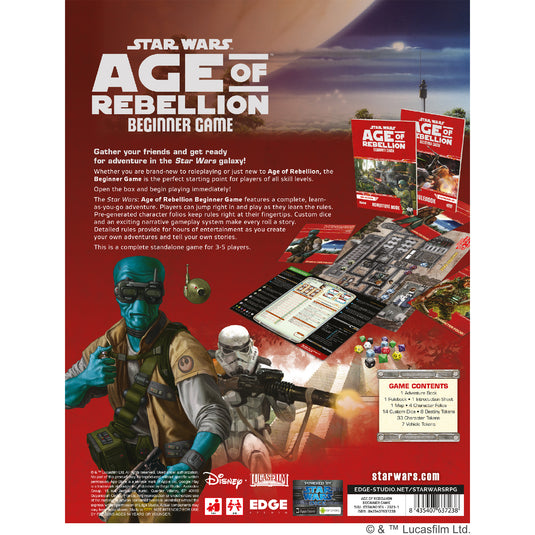 Star Wars Age of Rebellion: Beginner Game - Bộ Khởi Đầu