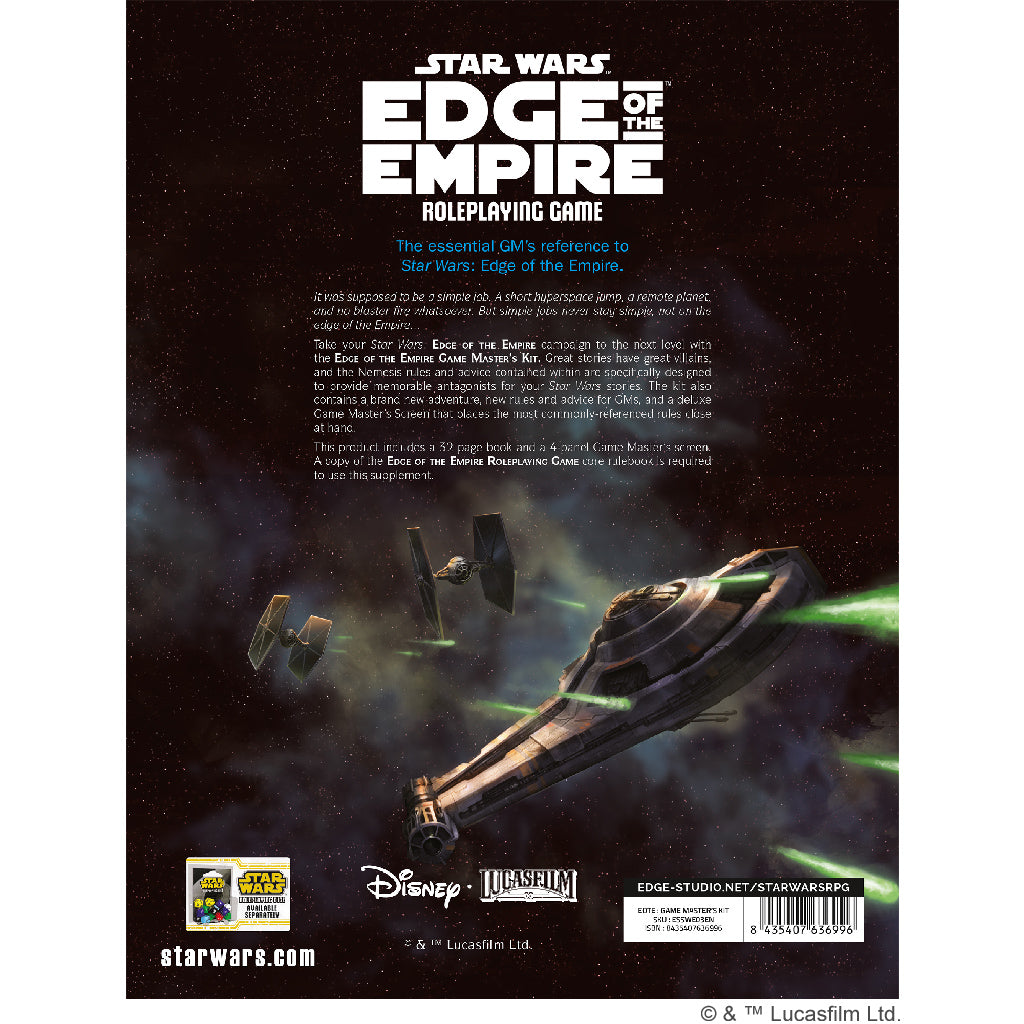 Star Wars - Edge of the Empire: Game Master's Kit - Bộ phụ kiện Board games nhập vai RPG - Edge Studio