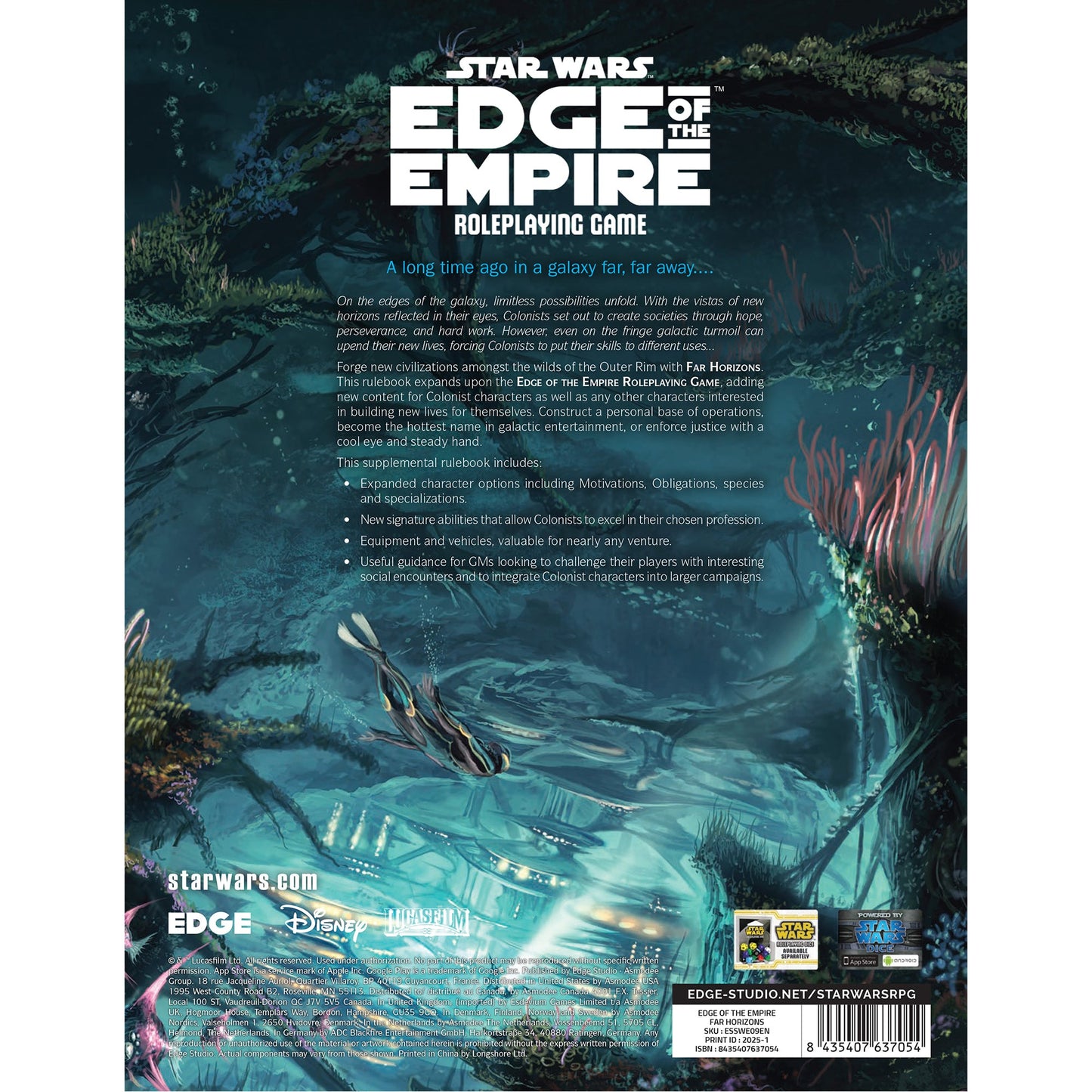 Star Wars Edge of the Empire - Far Horizons | Sách Nhập Vai Sourcebook | Edge Studio