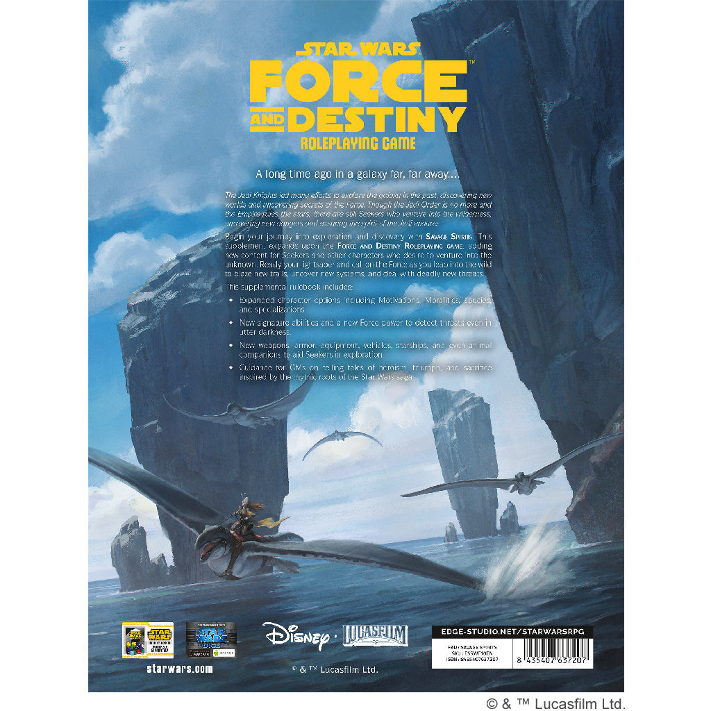Star Wars - Force and Destiny: Savage Spirits - Sách Nhập Vai RPG - Edge Studio