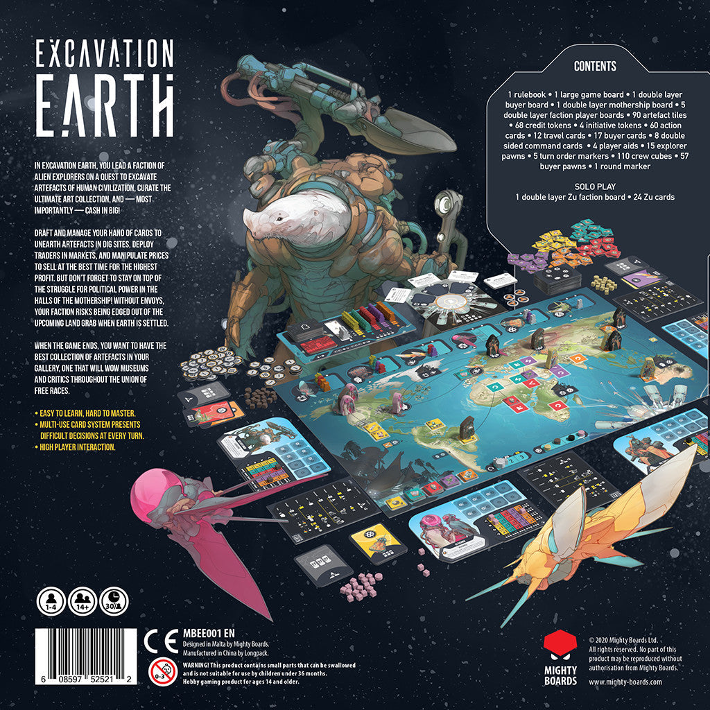 Excavation Earth Board Game - Board Game Chiến Thuật Khám Phá Trái Đất - Mighty Boards