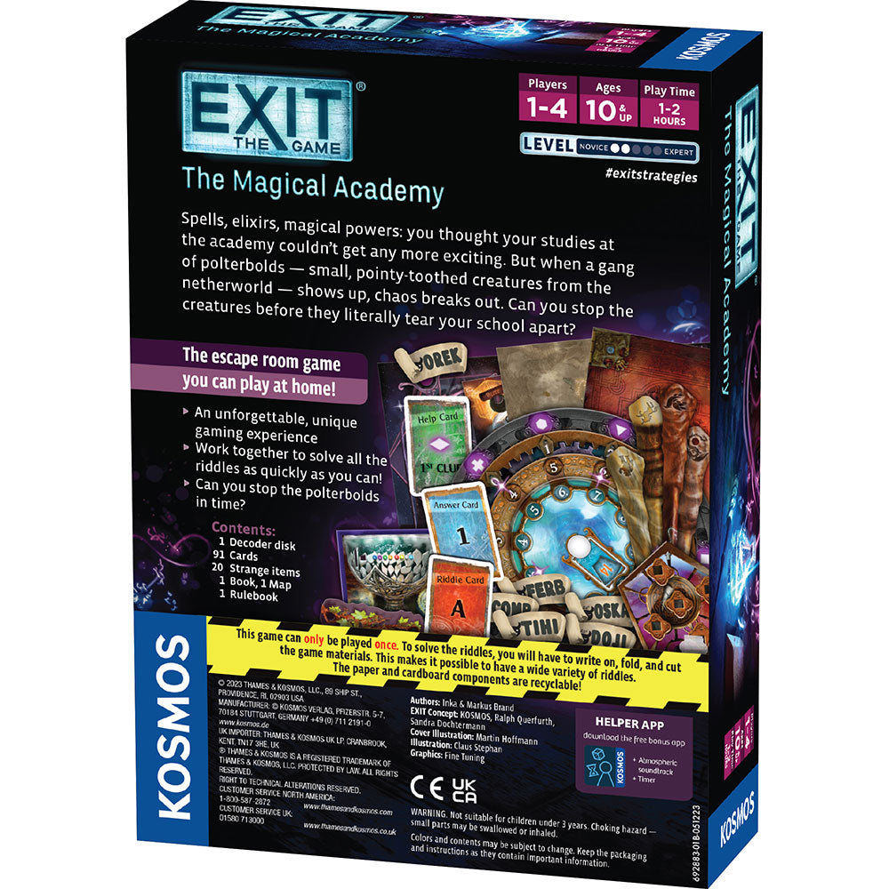 EXIT: The Game - The Magical Academy - Board Game Thoát Hiểm Học Viện Pháp Thuật - Thames & Kosmos - Hình ảnh bổ sung 5