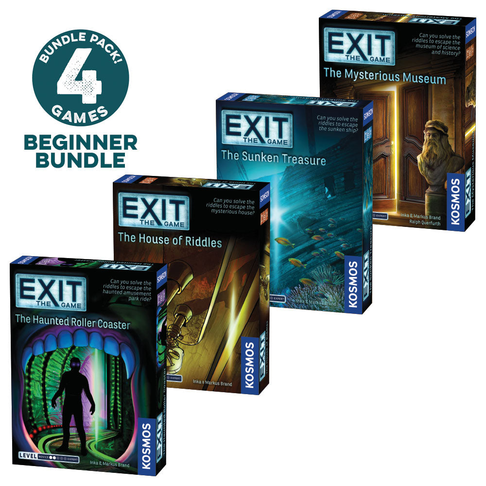 EXIT: The Game, Beginner Bundle (Set 4 Game) - Bộ 4 Trò Chơi Thoát Hiểm Cho Người Mới - Thames & Kosmos
