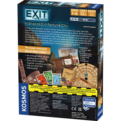 EXIT: The Kidnapped in Fortune City - Board Game Giải Đố Thoát Hiểm At-Home - Thames & Kosmos