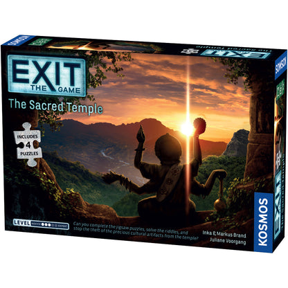EXIT: The Sacred Temple (with Jigsaw Puzzles) - Trò chơi Escape Room kèm Xếp hình - Thames & Kosmos - Hình ảnh sản phẩm
