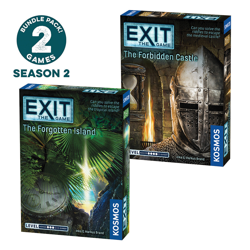 EXIT: The Game, Season 2. Two-Pack: The Forgotten Island and The Forbidden Castle - Board Game Giải Đố Thoát Hiểm - Thames & Kosmos - Hình ảnh sản phẩm