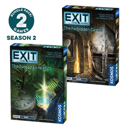 EXIT: The Game, Season 2. Two-Pack: The Forgotten Island and The Forbidden Castle - Board Game Giải Đố Thoát Hiểm - Thames & Kosmos - Hình ảnh sản phẩm