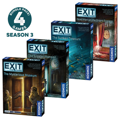 EXIT: The Game Season 3 Four-Pack - Bộ 4 Trò Chơi Thoát Hiểm Escape Room - Thames & Kosmos - Hình ảnh sản phẩm