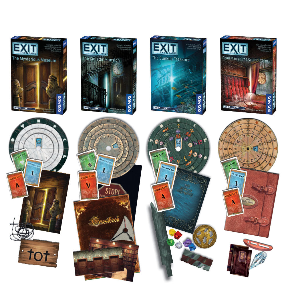 EXIT: The Game Season 3 Four-Pack - Bộ 4 Trò Chơi Thoát Hiểm Escape Room - Thames & Kosmos - Hình ảnh chi tiết 2