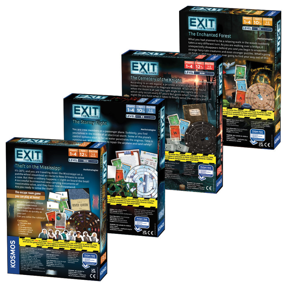 EXIT: The Game, Season 4. Four-Pack: Theft on the Mississippi, The Stormy Flight, The Cemetery of the Knight, and The Enchanted Forest - Bộ 4 Trò Chơi Thoát Hiểm Escape Room - Thames & Kosmos - Hình ảnh bổ sung 7