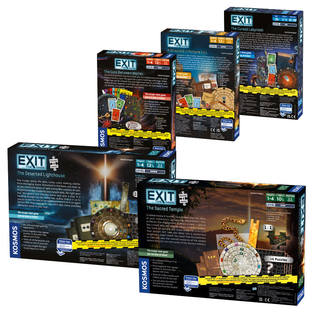 EXIT: The Game, Season 5 Bundle. Five-Pack - Bộ 5 Trò Chơi Thoát Hiểm Escape Room - Thames & Kosmos Thames & Kosmos - ảnh 1 -