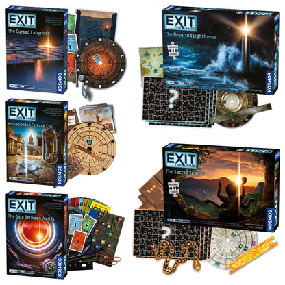 EXIT: The Game, Season 5 Bundle. Five-Pack - Bộ 5 Trò Chơi Thoát Hiểm Escape Room - Thames & Kosmos - Hình ảnh chi tiết 2
