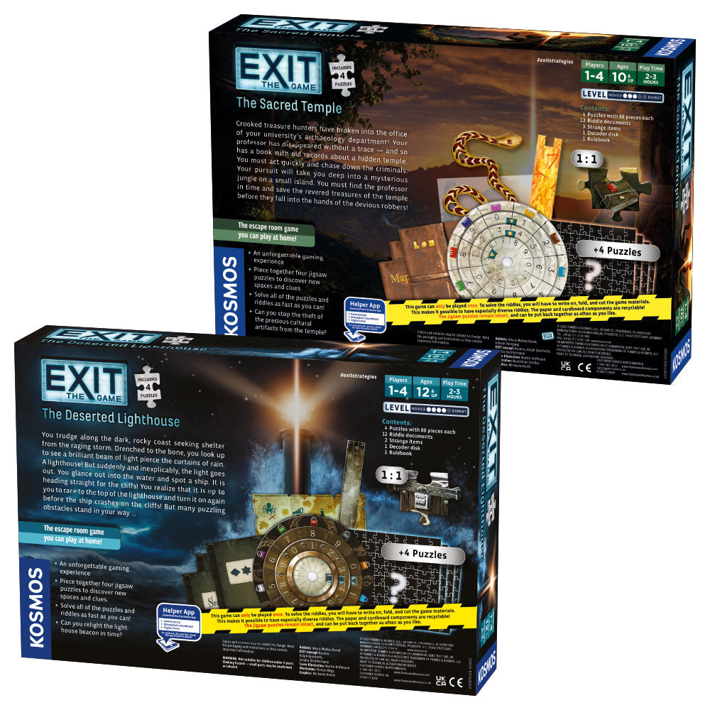 EXIT: The Game Season 5b With Jigsaw Puzzles 2-Pack - Bộ 2 Trò Chơi Giải Đố Ghép Hình Thoát Phòng - Thames & Kosmos - Hình ảnh bổ sung 5