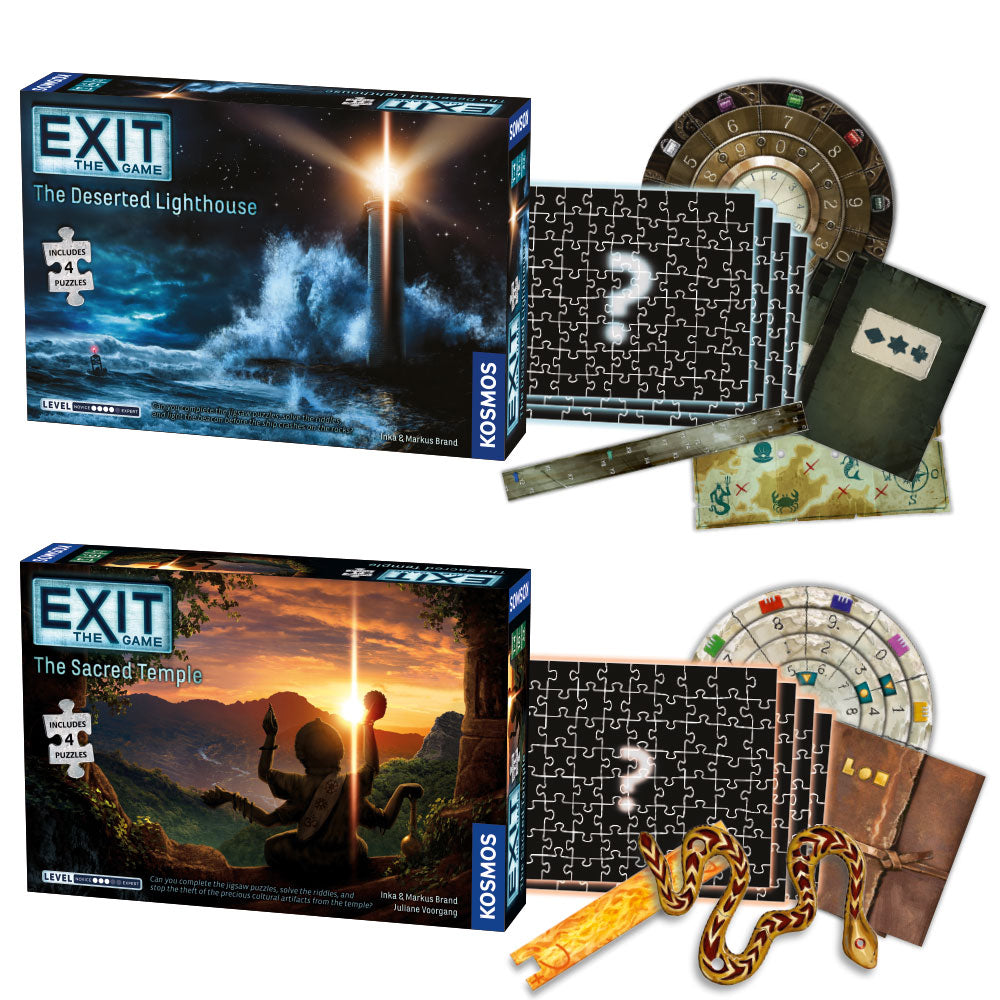 EXIT: The Game Season 5b With Jigsaw Puzzles 2-Pack - Bộ 2 Trò Chơi Giải Đố Ghép Hình Thoát Phòng - Thames & Kosmos - Hình ảnh chi tiết 2