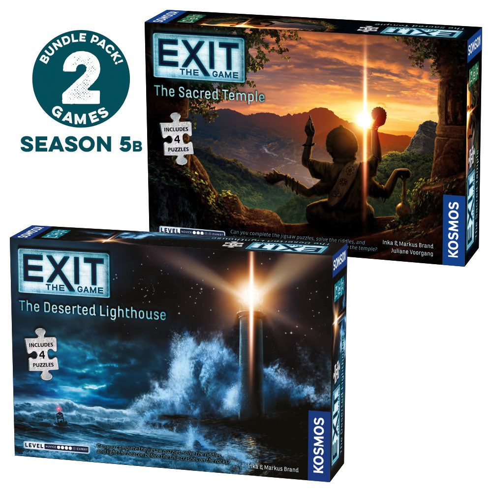 EXIT: The Game Season 5b With Jigsaw Puzzles 2-Pack - Bộ 2 Trò Chơi Giải Đố Ghép Hình Thoát Phòng - Thames & Kosmos - Hình ảnh sản phẩm