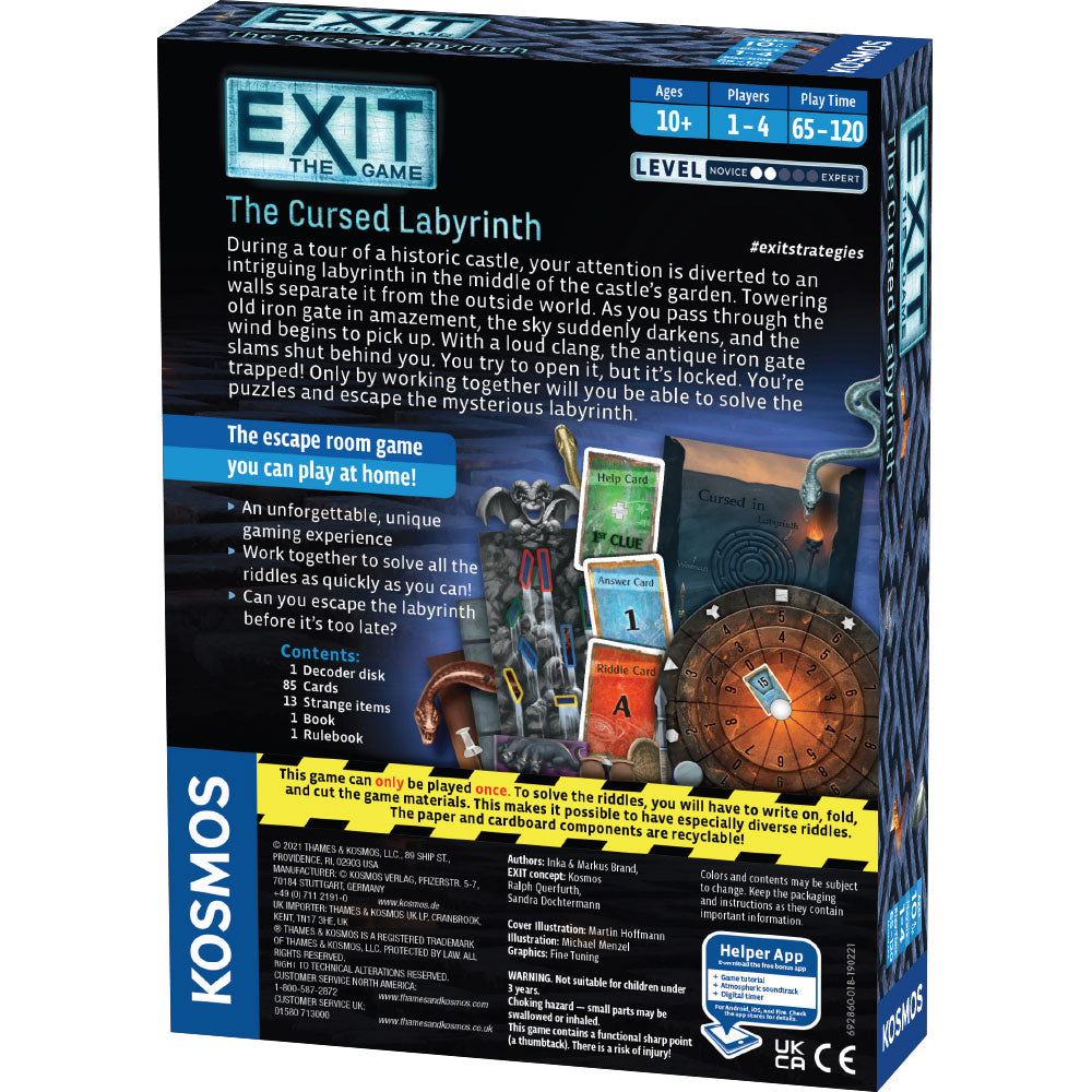 EXIT: The Cursed Labyrinth - Trò chơi Escape Room Tại Nhà - Thames & Kosmos - Góc nhìn khác 3