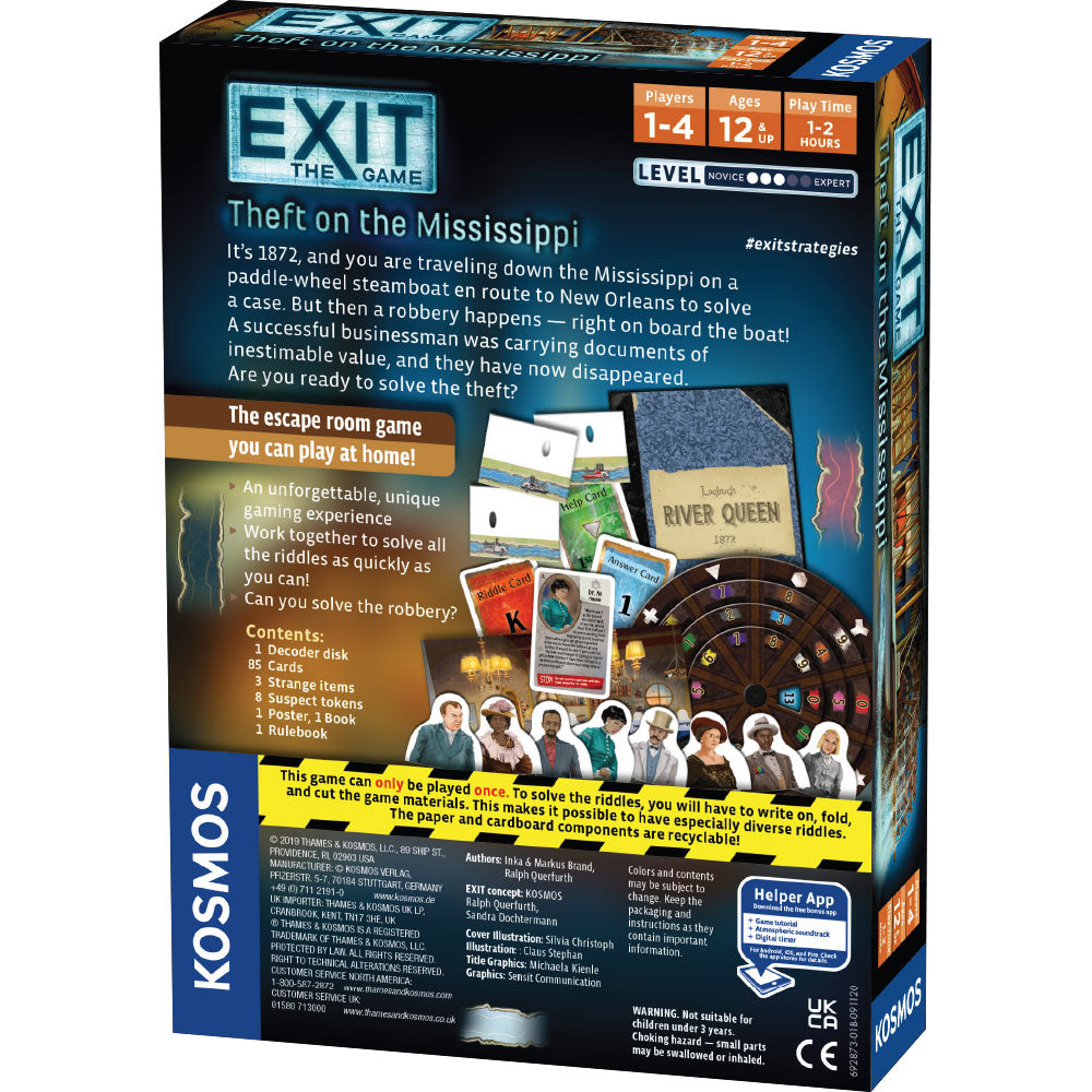 EXIT: Theft on the Mississippi - Board Game Giải Đố Escape Room - Thames & Kosmos - Góc nhìn khác 3