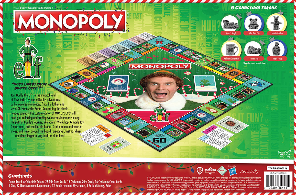 MONOPOLY®: Elf - Trò chơi Cờ tỷ phú phiên bản Phim Elf - The Op Games