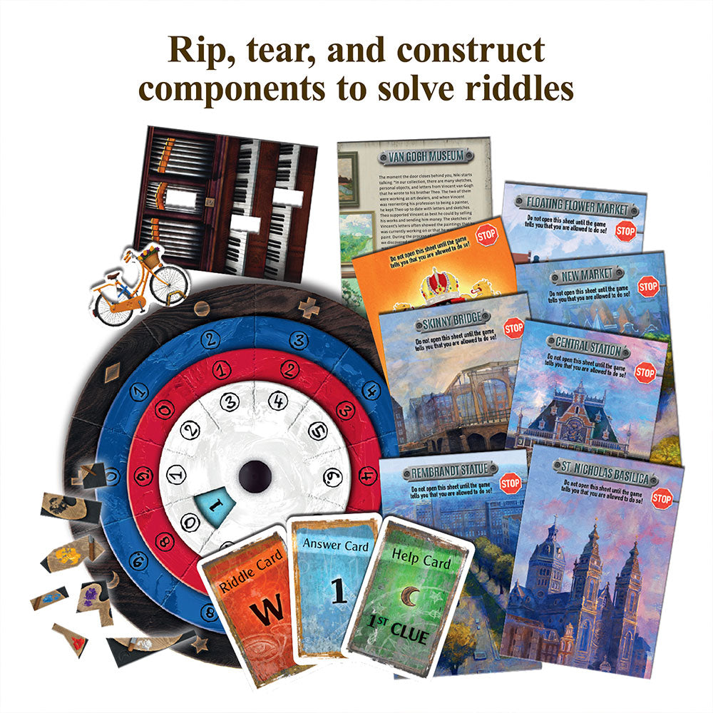 EXIT: The Game - The Hunt Through Amsterdam - Trò Chơi Thoát Hiểm Board Game - Thames & Kosmos - Góc nhìn khác 3