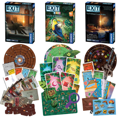 EXIT Game 3 Pack Bundle - Bộ 3 Trò Chơi Thoát Hiểm Escape Room - Thames & Kosmos - Góc nhìn khác 3