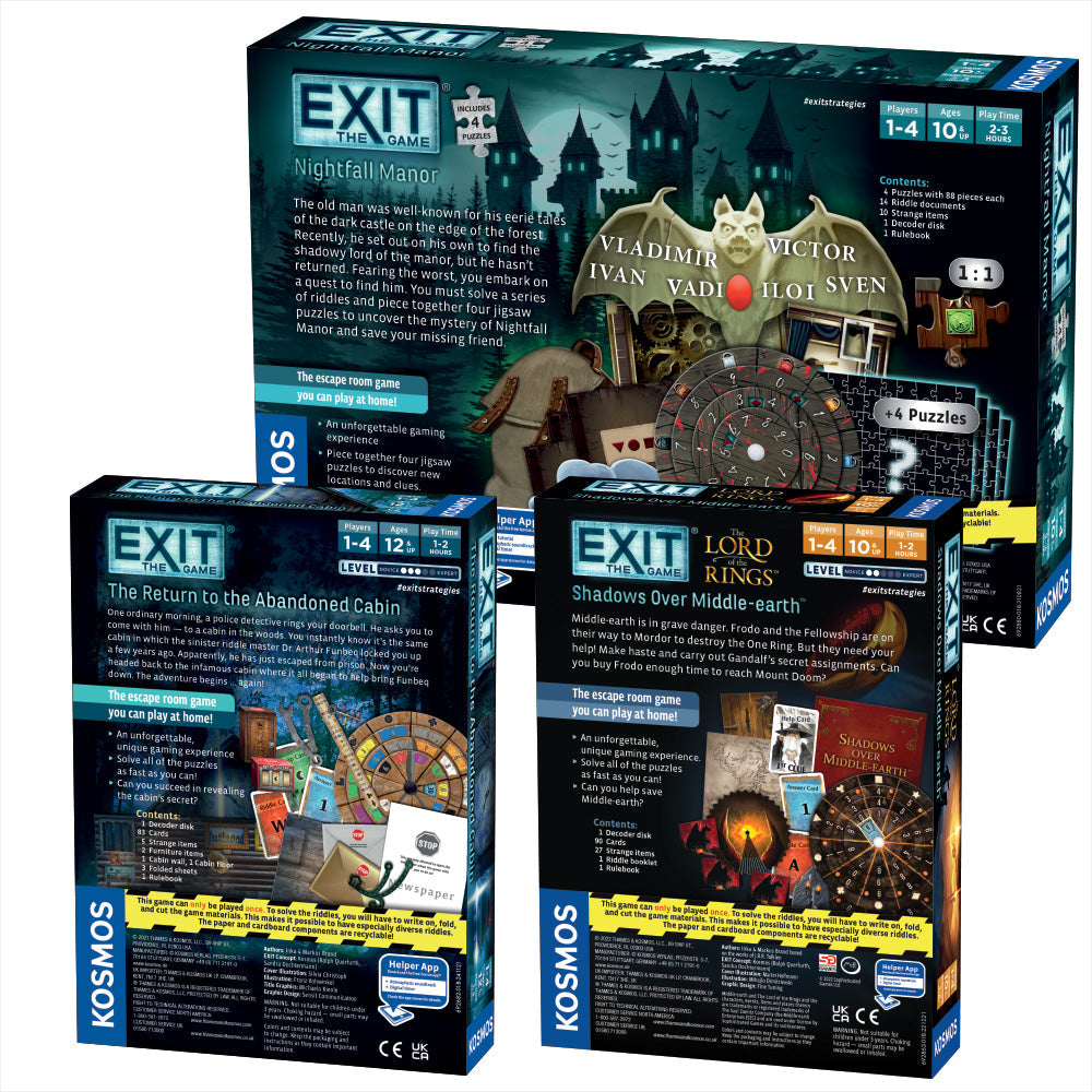 EXIT The Game Three-Pack bundle - Bộ 3 Trò Chơi Thoát Hiểm Escape Room - Thames & Kosmos - Góc nhìn khác 3