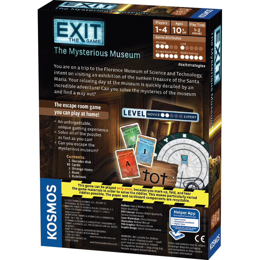 EXIT: The Mysterious Museum - Trò chơi Escape Room Giải đố - Thames & Kosmos - Góc nhìn khác 3