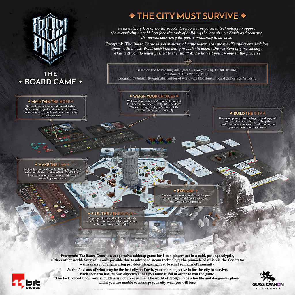 Frostpunk The Board Game - Post-Apocalyptic Survival Game
