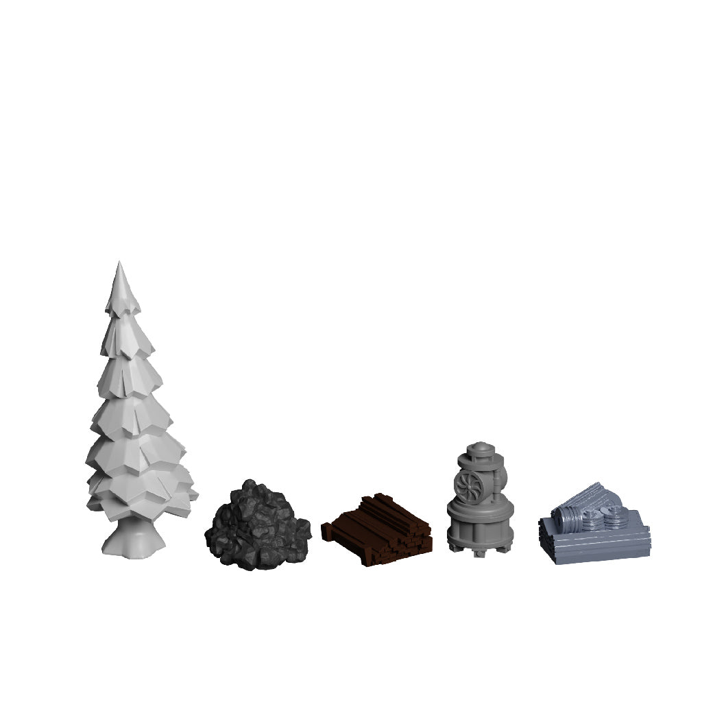 Frostpunk The Board Game Resources Expansion - Bộ linh kiện tài nguyên nâng cấp - Rebel