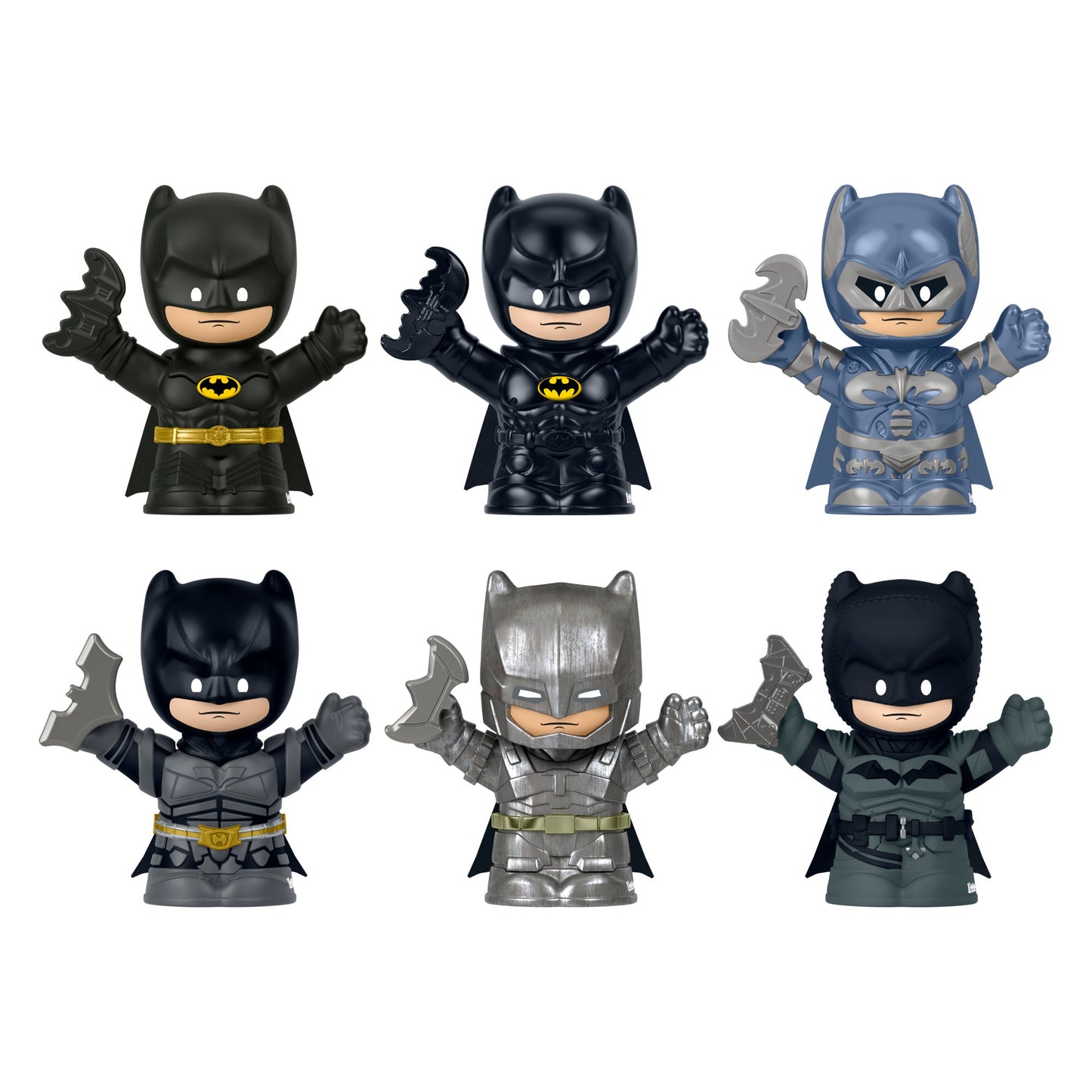 Little People Collector Batman 85th Anniversary: I Am Batman Pack - Bộ 6 Mô Hình Batman Kỷ Niệm 85 Năm - Mattel HVW63 - Hình ảnh bổ sung 6