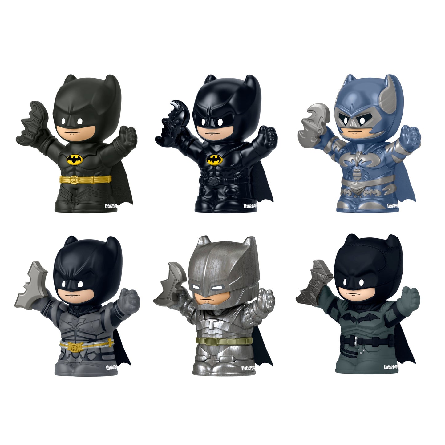 Little People Collector Batman 85th Anniversary: I Am Batman Pack - Bộ 6 Mô Hình Batman Kỷ Niệm 85 Năm - Mattel HVW63 - Hình ảnh bổ sung 8