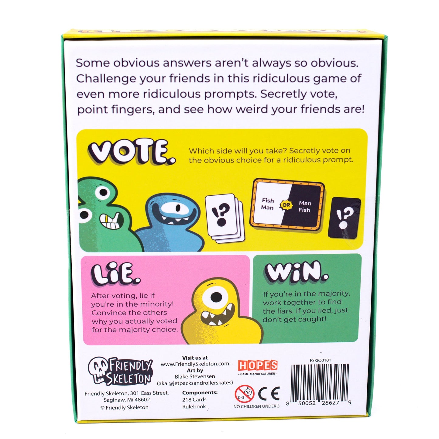 It's Obvious Board Game - Trò Chơi Tiệc Tùng Hài Hước - Friendly Skeleton