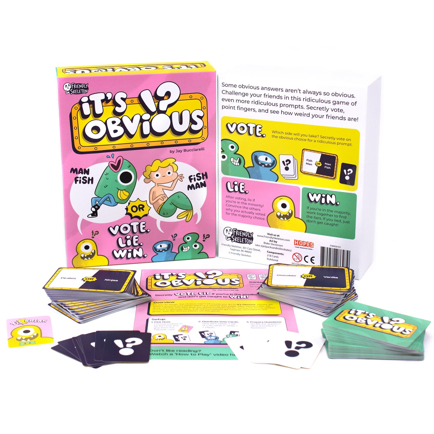 It's Obvious Board Game - Trò Chơi Tiệc Tùng Hài Hước - Friendly Skeleton