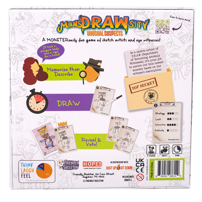 MonsDRAWsity: Unusual Suspects - Board Game Vẽ Tranh Party Hài Hước - Friendly Skeleton