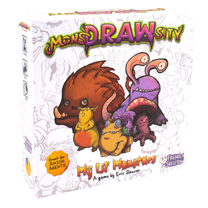 MonsDRAWsity: My Lil' Monsters - Board Game Vẽ Tranh & Trí Nhớ Cho Trẻ Em - Friendly Skeleton - Hình ảnh sản phẩm