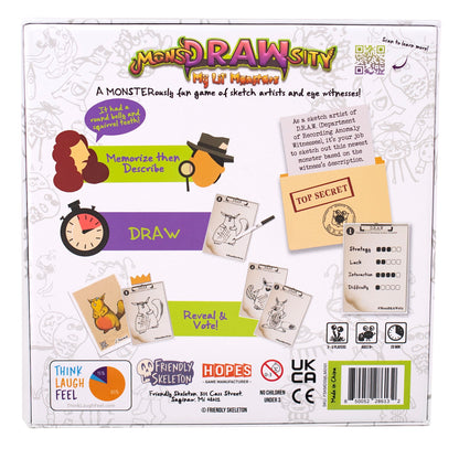 MonsDRAWsity: My Lil' Monsters - Board Game Vẽ Tranh & Trí Nhớ Cho Trẻ Em - Friendly Skeleton - Góc nhìn khác 3