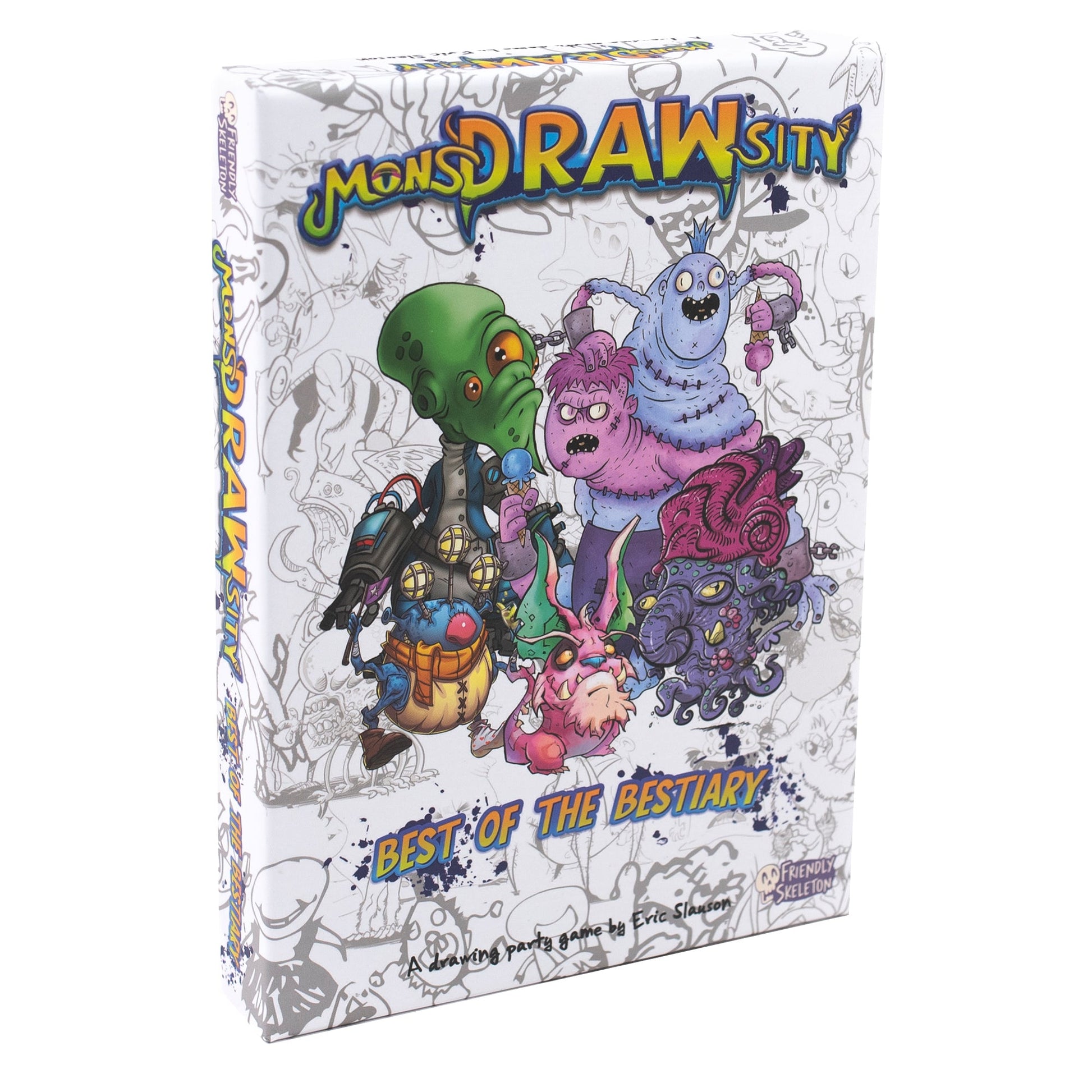 MonsDRAWsity: Best of the Bestiary Expansion - Bản Mở Rộng Board Game Vẽ Hình - Friendly Skeleton - Hình ảnh sản phẩm
