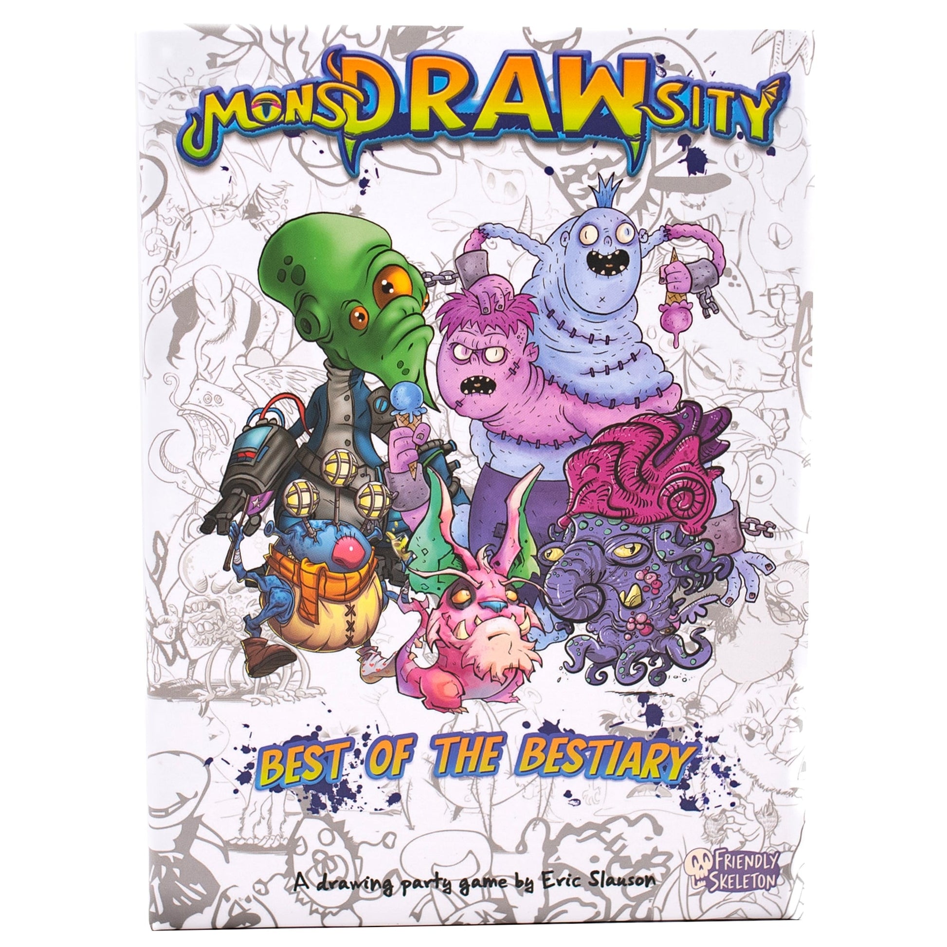 MonsDRAWsity: Best of the Bestiary Expansion - Bản Mở Rộng Board Game Vẽ Hình - Friendly Skeleton - Hình ảnh chi tiết 2