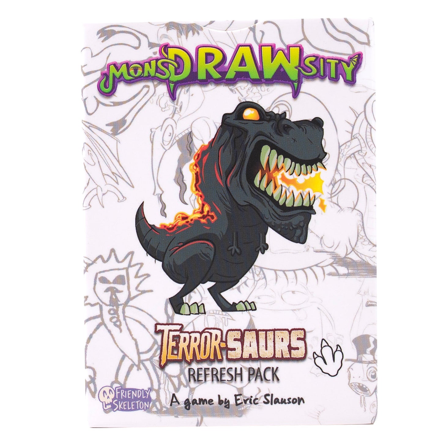 MonsDRAWsity: TerrorSaurs Refresh Pack - Board Game Thẻ Bài Khủng Long - Friendly Skeleton - Hình ảnh chi tiết 2
