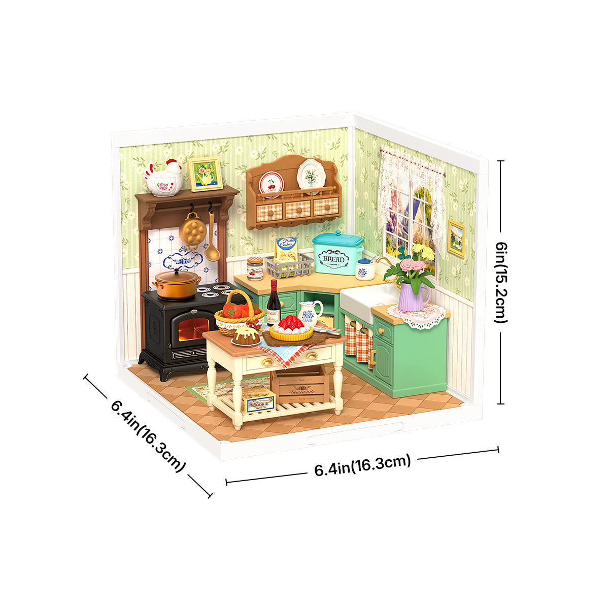 Rolife Farmhouse Kitchen DIY Miniature House DW024 - Mô Hình Nhà Bếp Đồng Quê Tự Làm - Rolife Super Creator