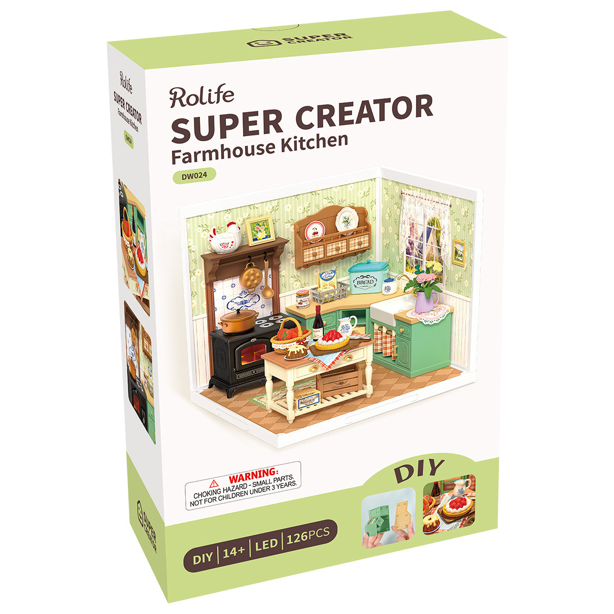 Rolife Farmhouse Kitchen DIY Miniature House DW024 - Mô Hình Nhà Bếp Đồng Quê Tự Làm - Rolife Super Creator