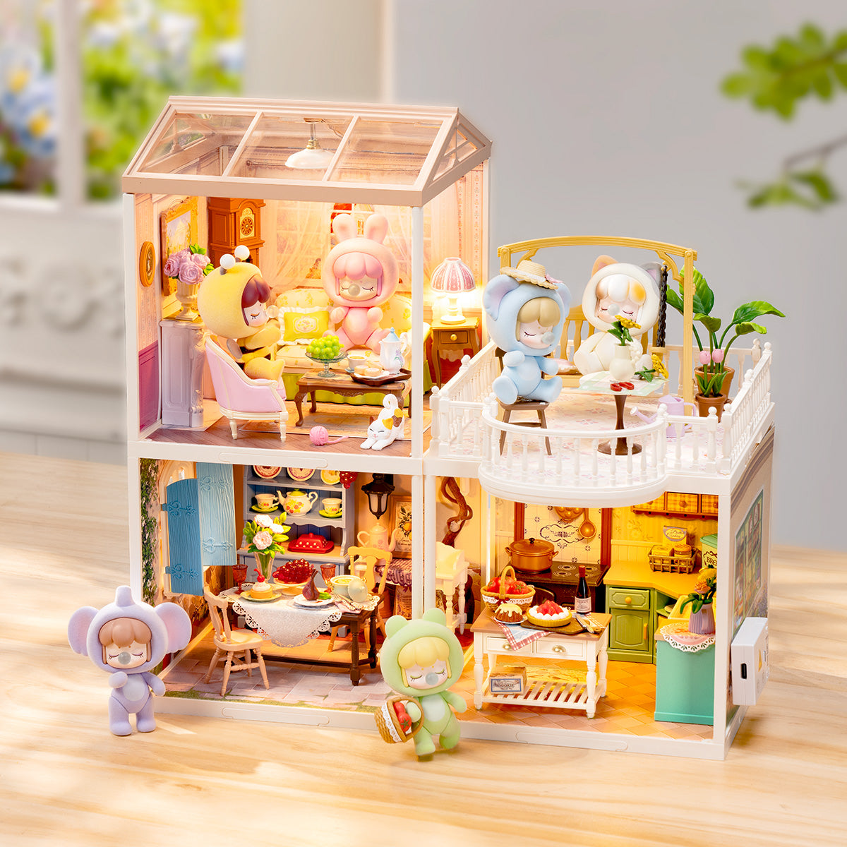 Rolife Farmhouse Kitchen DIY Miniature House DW024 - Mô Hình Nhà Bếp Đồng Quê Tự Làm - Rolife Super Creator