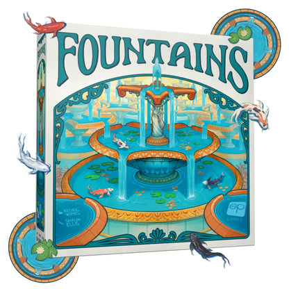 Fountains - Board Game Chiến thuật Đặt gạch Xây dựng - The Op Games