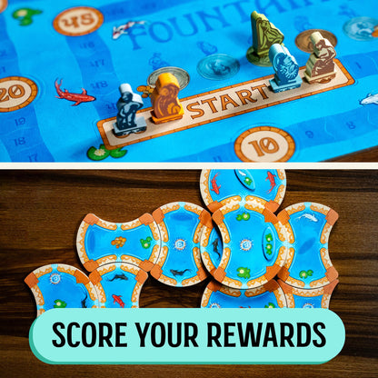 Fountains - Board Game Chiến thuật Đặt gạch Xây dựng - The Op Games