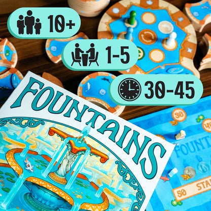 Fountains - Board Game Chiến thuật Đặt gạch Xây dựng - The Op Games