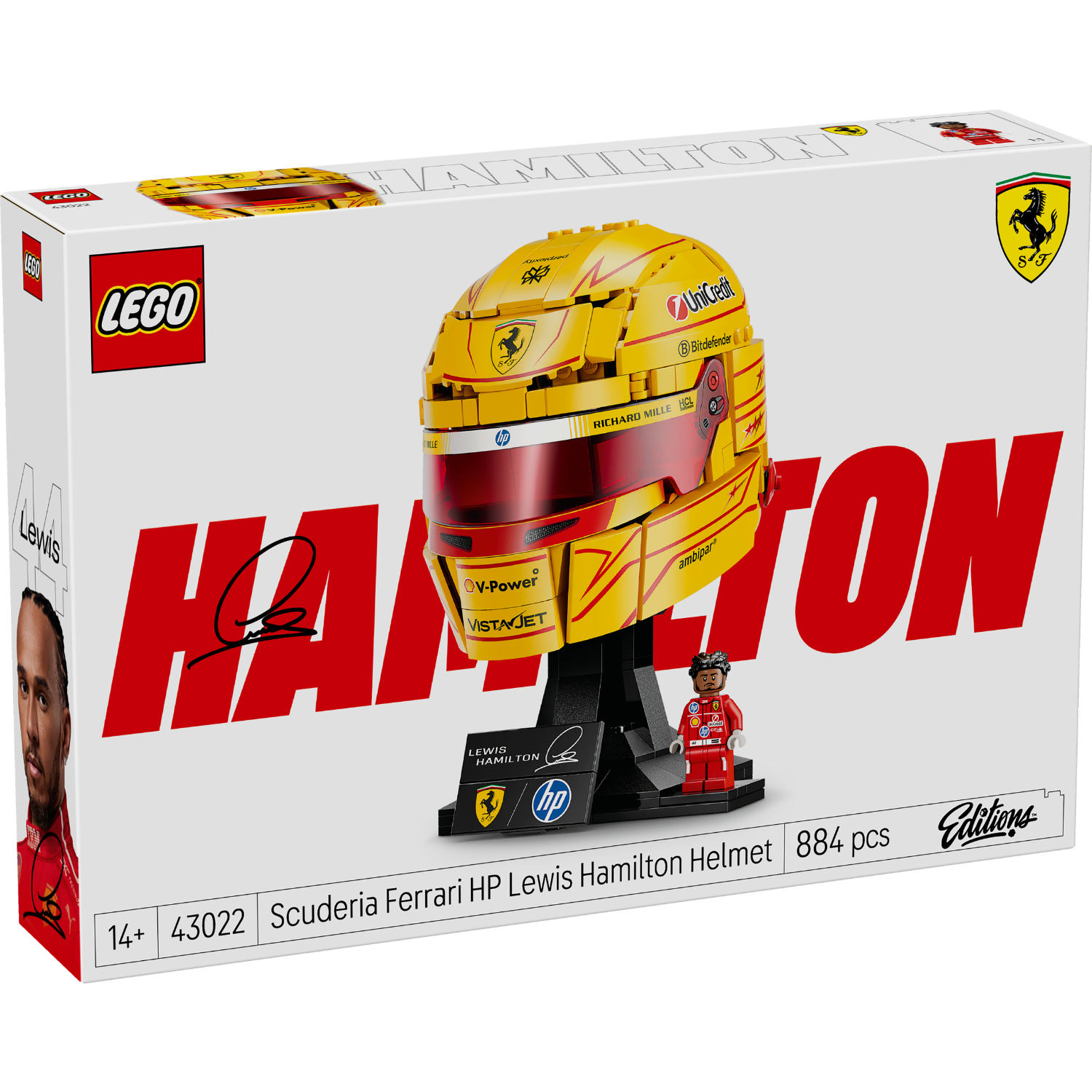 LEGO® Editions Scuderia Ferrari HP Lewis Hamilton Helmet